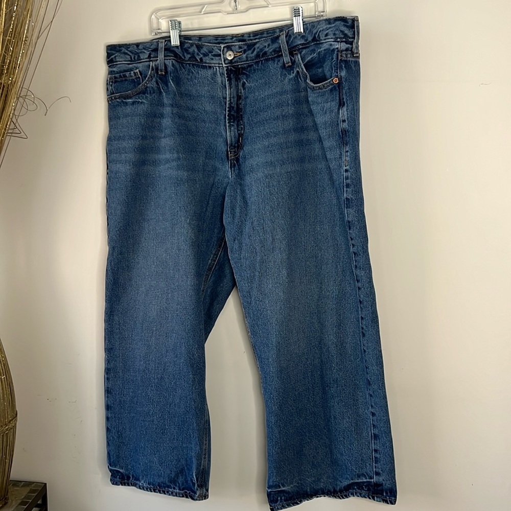Pre-Owned Old Navy Women Extra High Rise Wide Leg Size 20 (Good Condition)